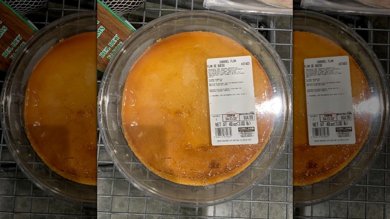 Kirkland Signature flan in its container