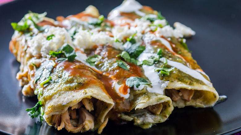 Enchiladas verdes