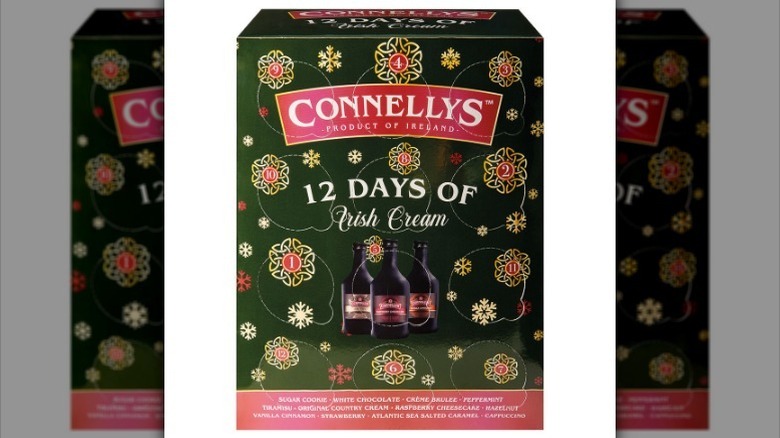 12 days of Irish cream box on white background