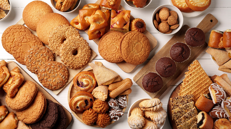 Assortment of cookies and baked goods