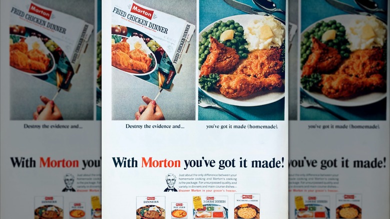 Vintage advertisement for an Morton Old Kentucky frozen dinner