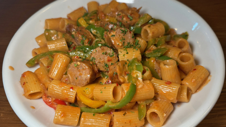 Spicy sausage rigatoni at Olive Garden