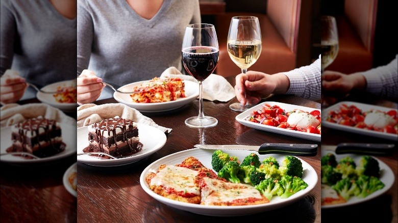 Carrabba's Italian Grill food spread