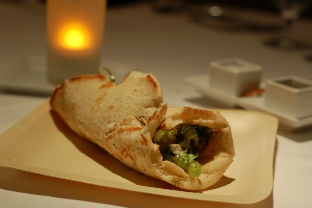 Chicken Musakhan Flatbread Sandwich