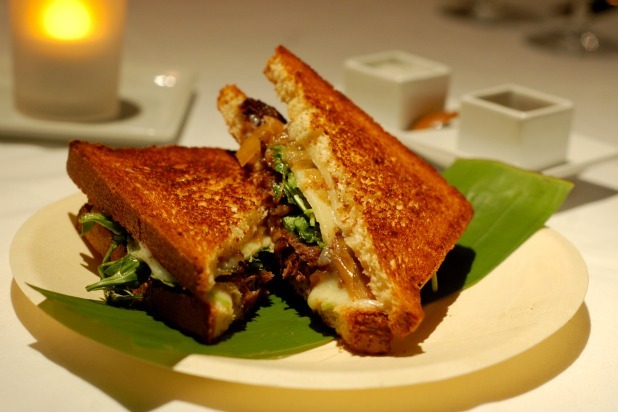 Short Rib and Vermont Cheddar Sandwich