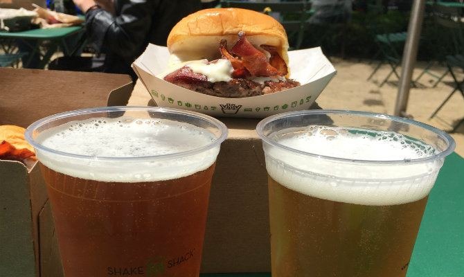 On Reopening Day, Shake Shack's ParkBurger, Shack Phoenix Beer Draw an Eager Crowd 