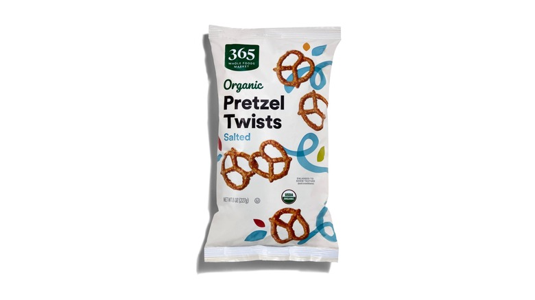 Bag of Whole Foods 365 Market organic pretzel twists