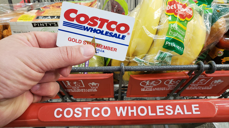 Costco cart and membership card