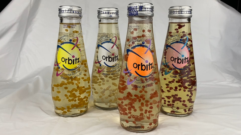 Bottled of Orbitz soda