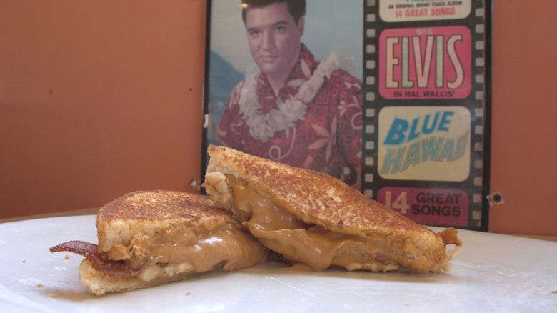 The Arcade Restaurant's Fried Peanut Butter N'Banana sandwich with bacon