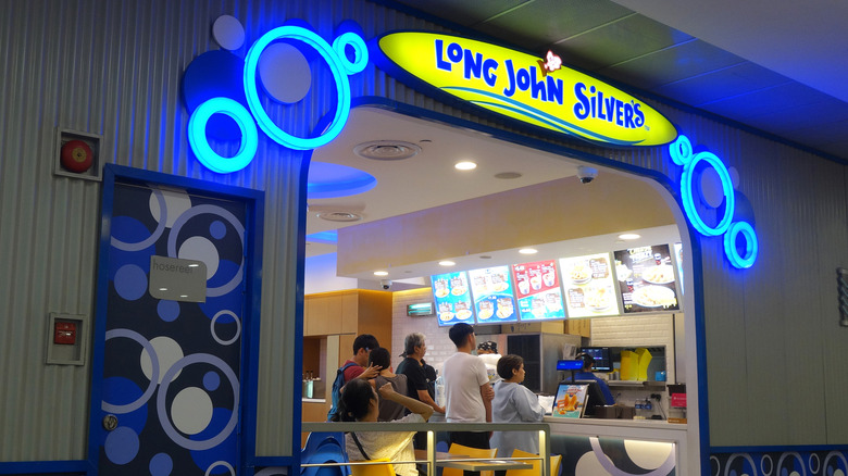 People ordering at Long John Silver's