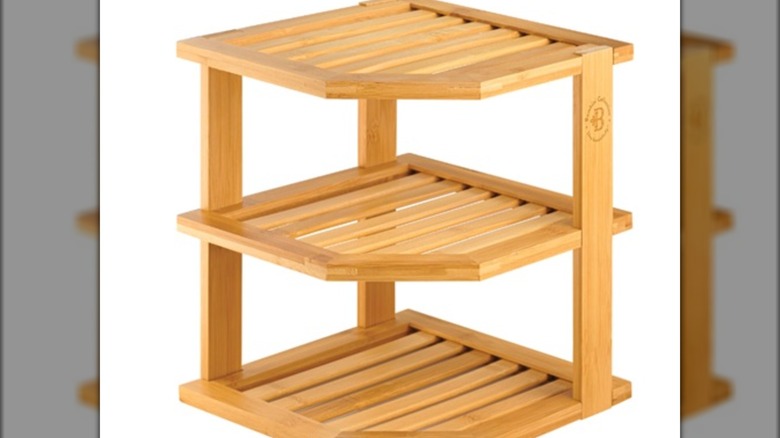 Bamboo corner organizer