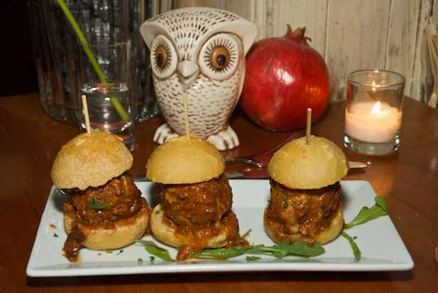 The Little Owl's Gravy Meatball Sliders