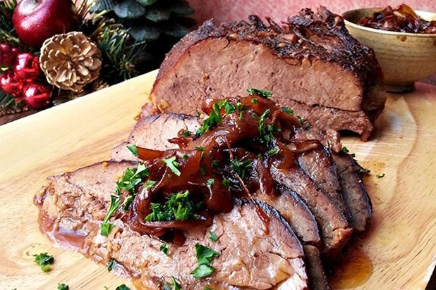 Beer-Braised Brisket with Onion Jam Recipe