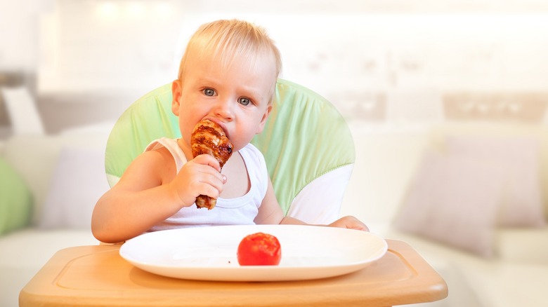 baby eating