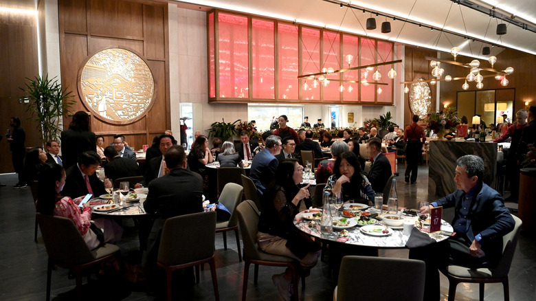 Patrons dining at Panda Inn