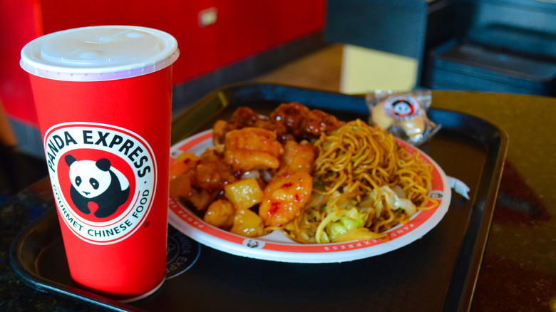 A Panda Express tray