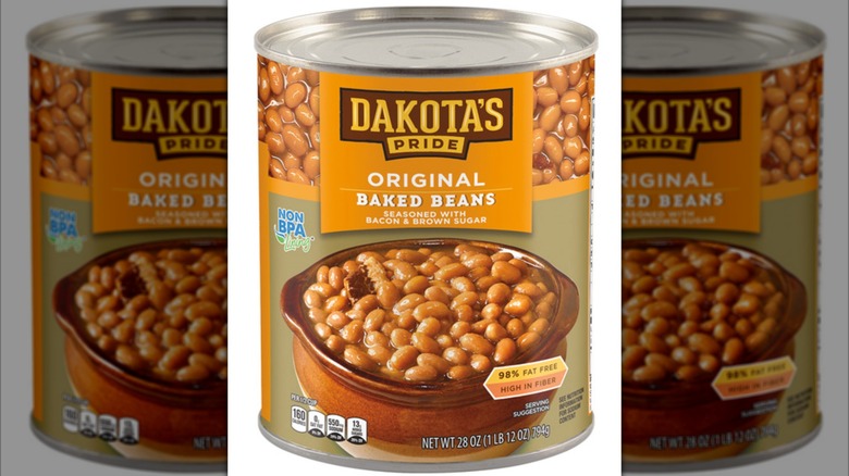 A can of Dakota's Pride Baked Beans