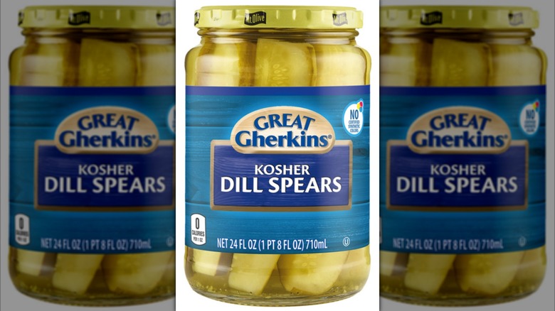 A jar of Great Gherkins Dill Spears