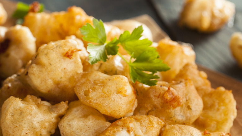 Deep fried cheese curds