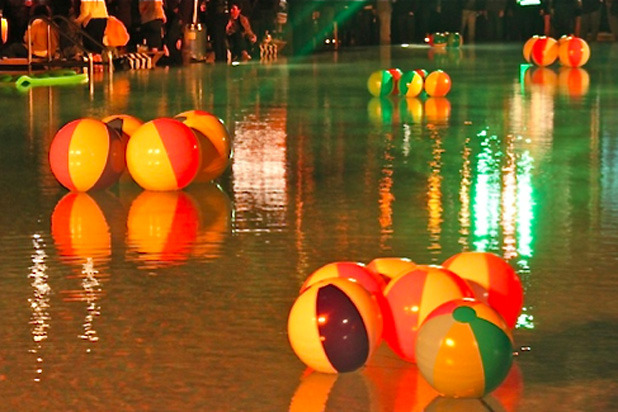 The Party Moved to the Pool at the W Hotel.