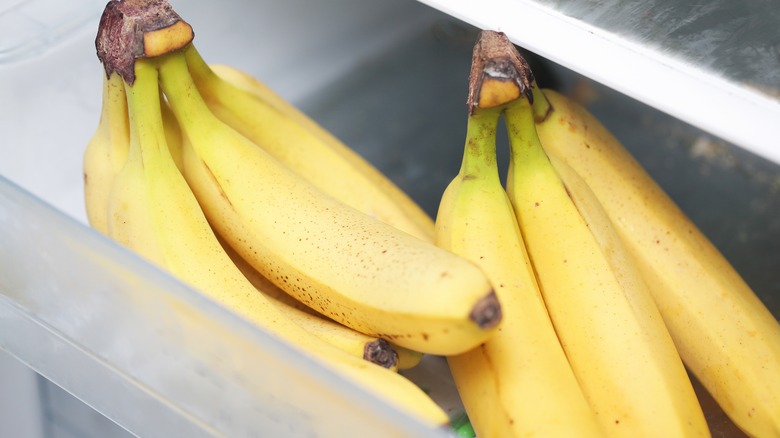 Bananas in the fridge
