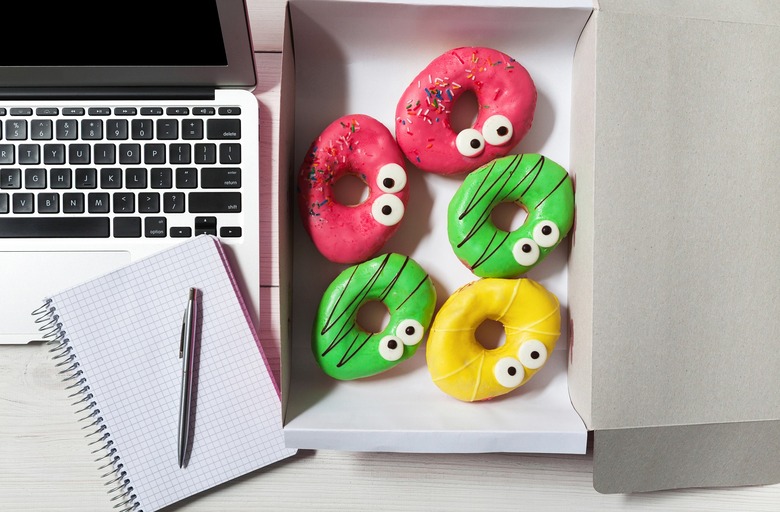 desk snacks office food study