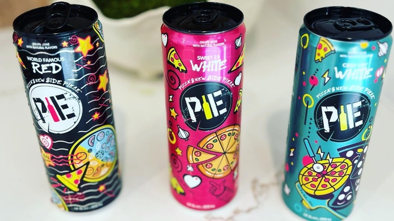 three cans of Pie Wine