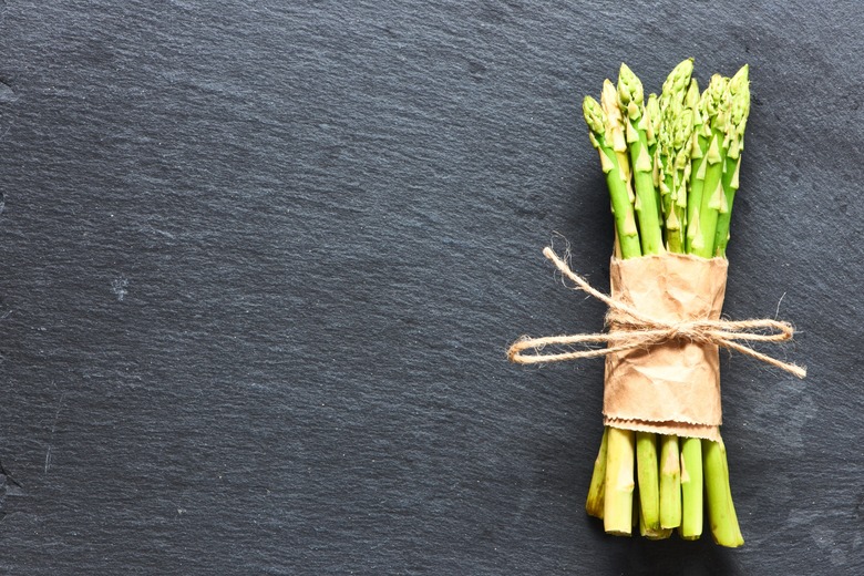 Poached Asparagus Salad With Hazelnut Dressing, Roasted Hazelnut, And