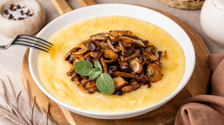 polenta with mushrooms
