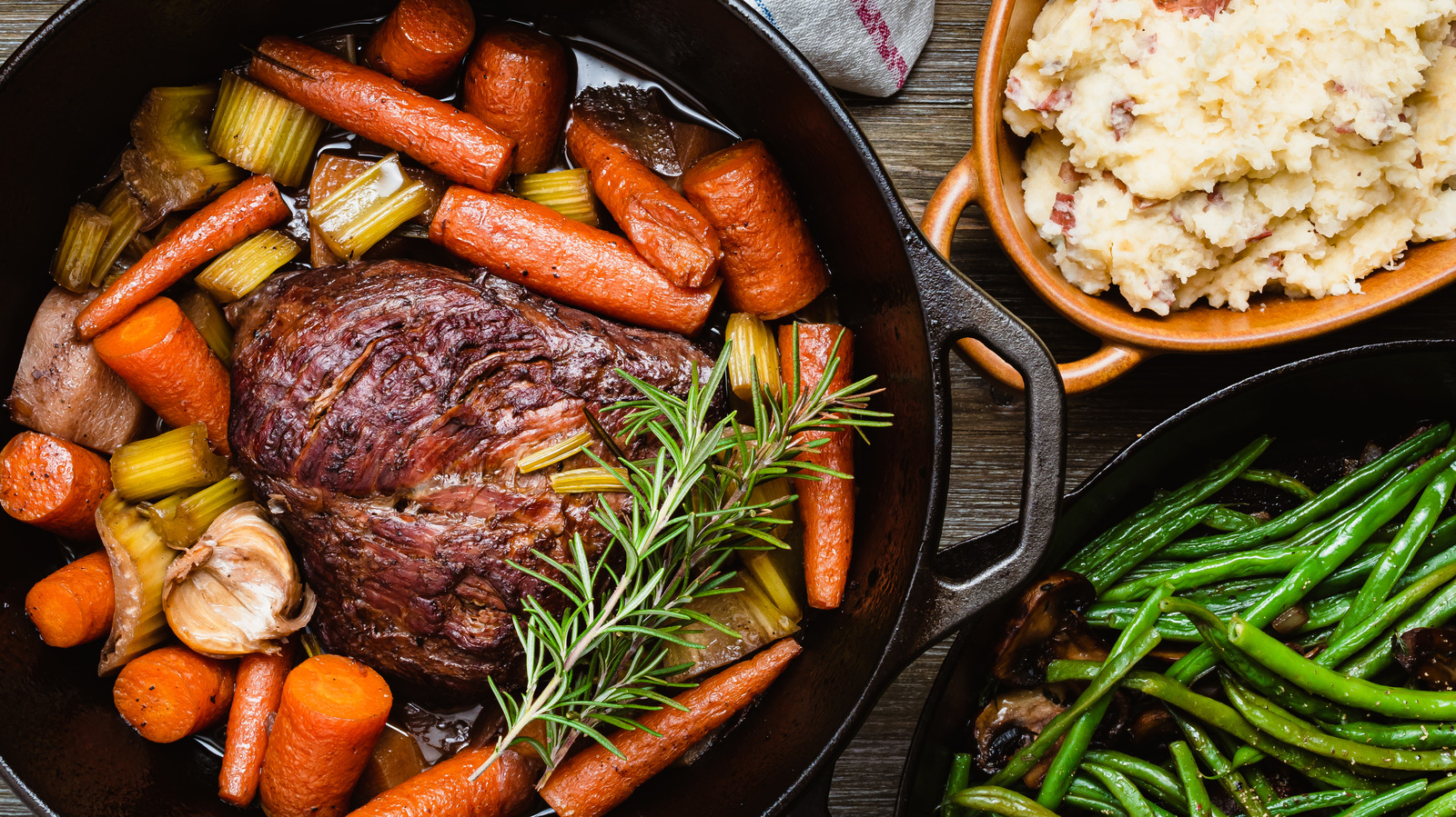 Pot Roast Doesn't Have To Be Completely Submerged In Liquid For A