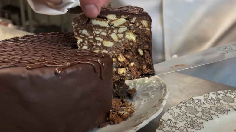 slice of william's groom's cake