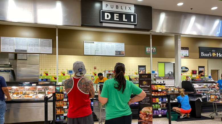 People waiting at Publix deli