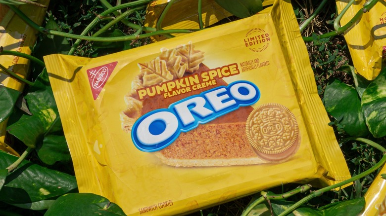 A package of pumpkin spice Oreos