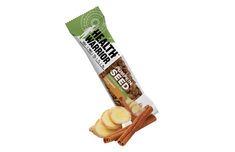 Health Warrior Cinnamon Spice Pumpkin Seed Bars 