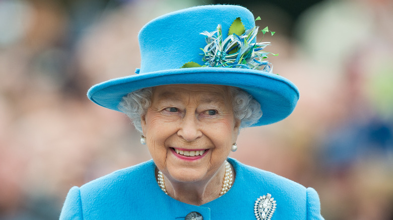 Queen Elizabeth smiling