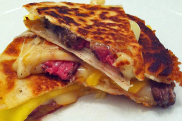 Mango with Muenster and Skirt Steak Quesadillas Recipe