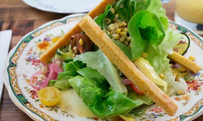 Rainbow Ribbon Salad