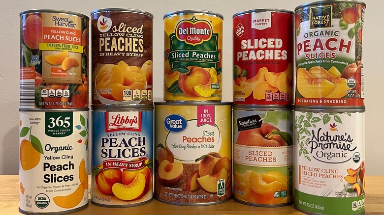 Canned peaches