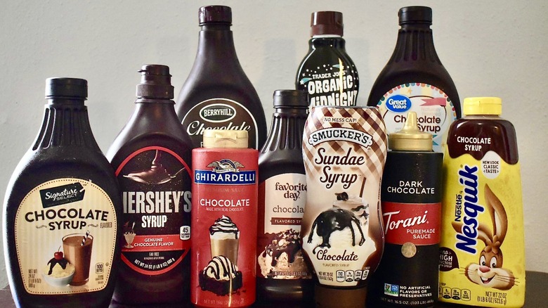 Chocolate syrup brand variety