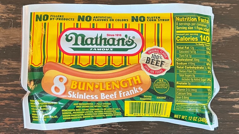 Nathan's hot dogs