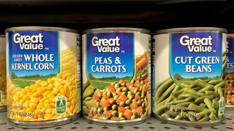 Great Value canned goods