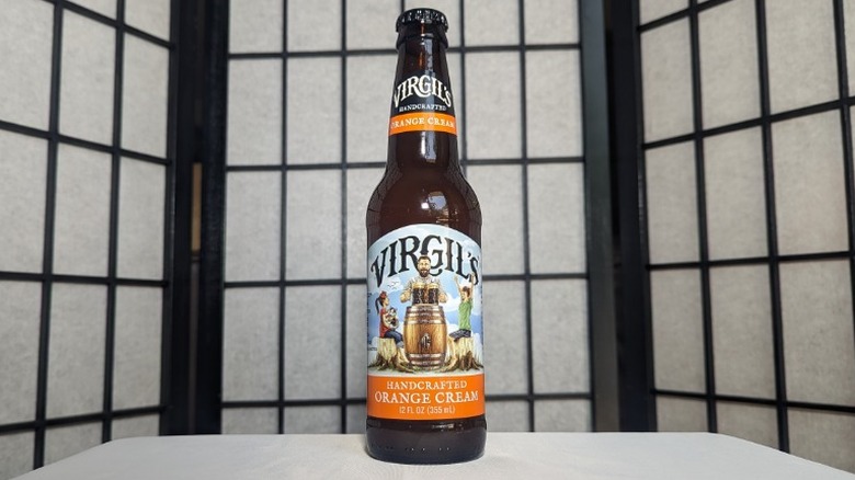 bottle of Virgil's Orange Cream soda