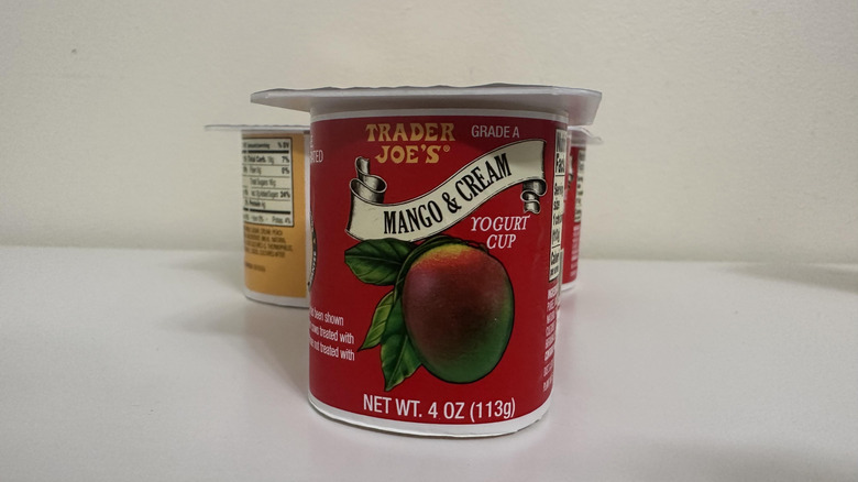 Trader Joe's mango & cream yogurt