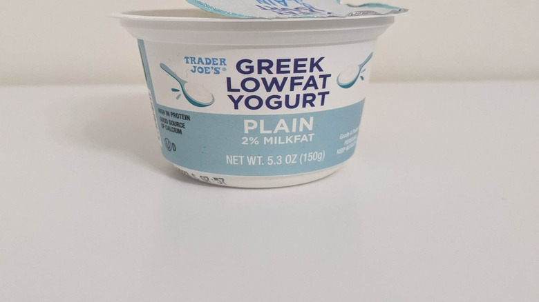 Trader Joe's plain greek yogurt with 2% milk
