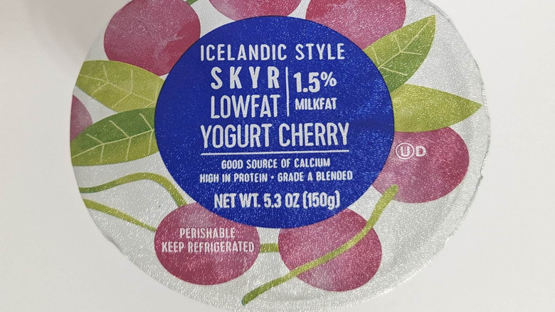Skyr icelandic style cherry yogurt
