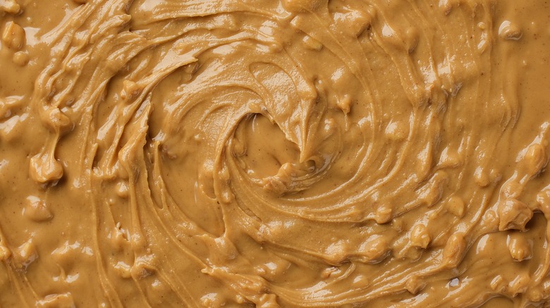 close-up crunchy peanut butter