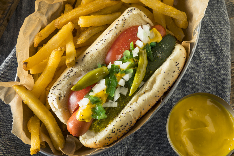 Chicago-style hot dog recipe
