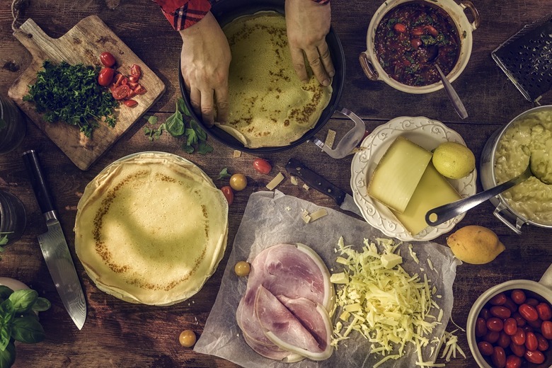 Ham and Gruyère Crêpes