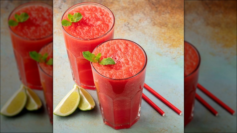 Frozen Fruit Punch Slushies